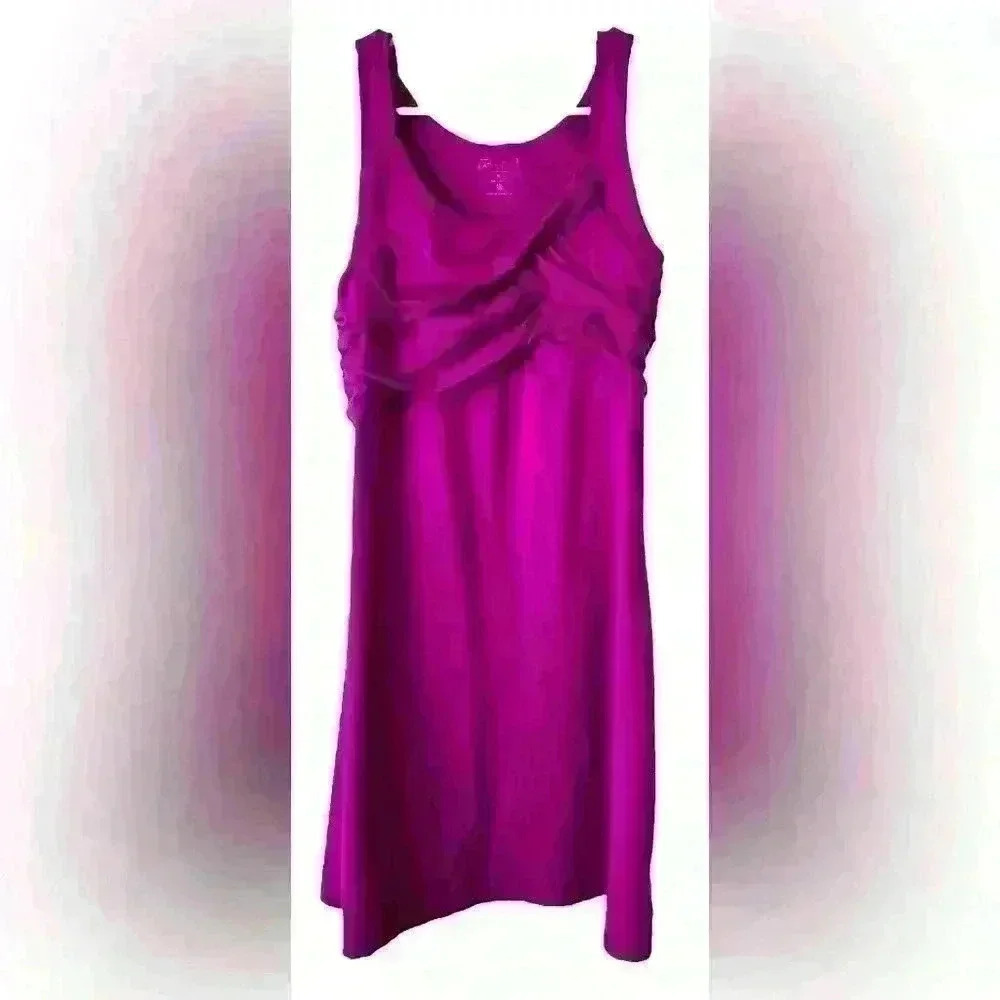 Athleta Dress Purple Sleeveless Round Neck Pullover Tank Women's Size Medium